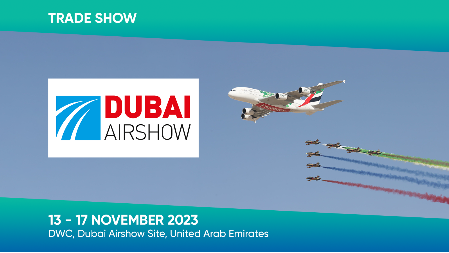 Participe do Dubai Air Show 2023 de 13 a 17 de novembro